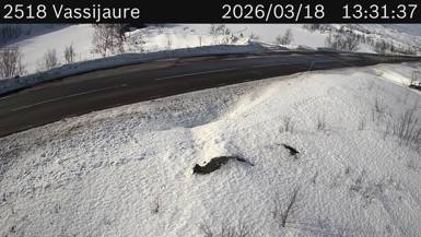 Vägkamera Vassijaure — väglag i Norrbotten