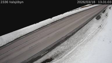 Vägkamera Valsjöbyn — väglag i Västerbotten