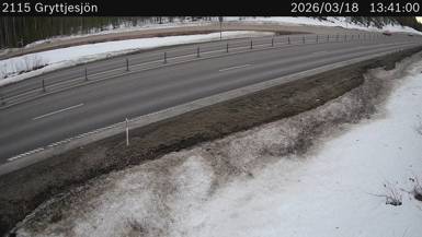 Vägkamera Gryttjesjön — väglag i Västernorrland