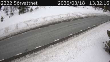 Vägkamera Sörvattnet — väglag i Jämtland