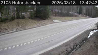 Vägkamera Hoforsbacken — väglag i Dalarna