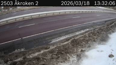 Vägkamera Åkroken — väglag i Norrbotten