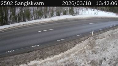 Vägkamera Sangiskvarn — väglag i Norrbotten