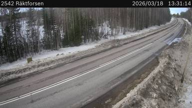 Vägkamera Räktforsen — väglag i Norrbotten