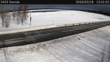 Vägkamera Saxnäs — väglag i Västerbotten