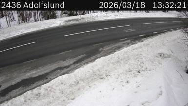 Vägkamera Adolfslund — väglag i Västerbotten