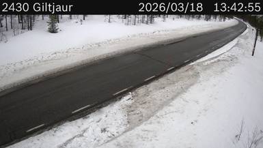 Vägkamera Giltjaur — väglag i Norrbotten