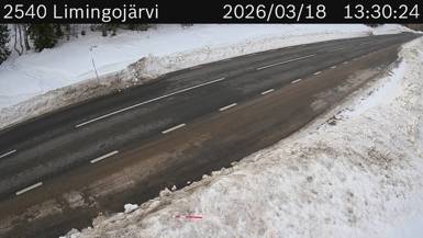 Vägkamera Limingojärvi — väglag i Norrbotten