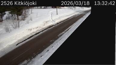 Vägkamera Kitkiöjoki K — väglag i Norrbotten