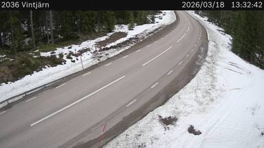 Vägkamera Vintjärn — väglag i Dalarna