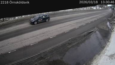 Vägkamera Örnsköldsvik — väglag i Västernorrland