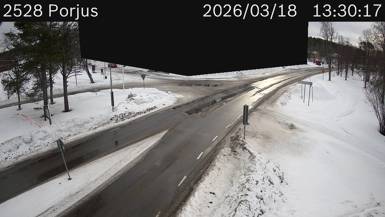Vägkamera Porjus — väglag i Norrbotten