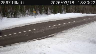 Vägkamera Ullatti — väglag i Norrbotten