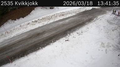 Vägkamera Kvikkjokk — väglag i Norrbotten