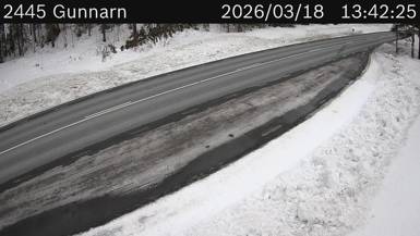 Vägkamera Gunnarn — väglag i Västerbotten