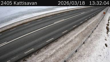 Vägkamera Kattisavan — väglag i Västerbotten