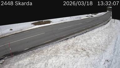 Vägkamera Skarda — väglag i Västerbotten