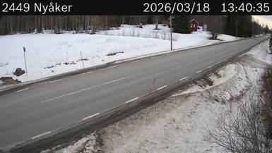 Vägkamera Nyåker — väglag i Västerbotten
