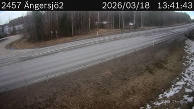 Vägkamera Ängersjö — väglag i Västerbotten