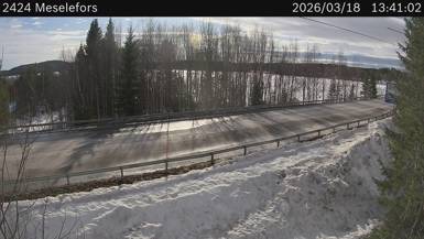 Vägkamera Meselefors — väglag i Västerbotten