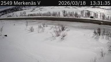 Vägkamera Merkenäs V — väglag i Norrbotten