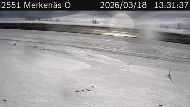 Vägkamera Merkenäs Ö — väglag i Norrbotten