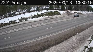 Vägkamera Armsjön ny — väglag i Västernorrland
