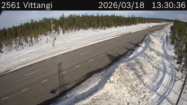 Vägkamera Vittangi — väglag i Norrbotten