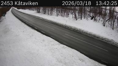 Vägkamera Kåtaviken — väglag i Norrbotten