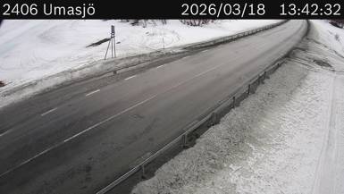 Vägkamera Umasjö — väglag i Norrbotten