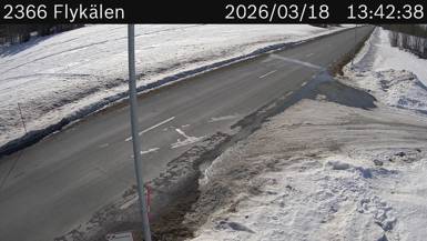 Vägkamera Flykälen — väglag i Västerbotten