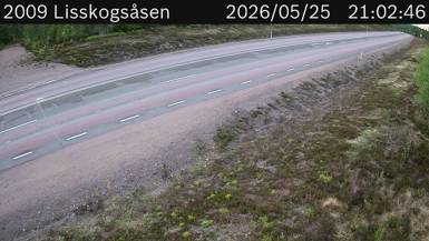 Vägkamera Lisskogsasen — väglag i Dalarna