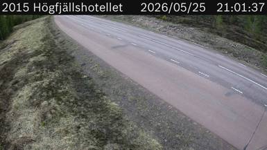 Vägkamera Högfjällshotellet — väglag i Dalarna