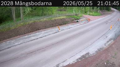 Vägkamera Mångsbodarna — väglag i Dalarna