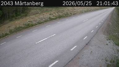 Vägkamera Mårtanberg — väglag i Dalarna