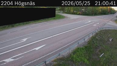 Vägkamera Högsnäs — väglag i Västernorrland