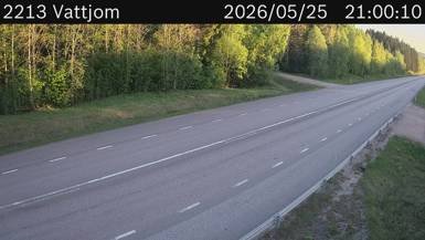 Vägkamera Vattjom — väglag i Västernorrland
