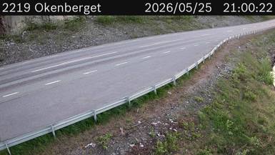 Vägkamera Okenberget/Kyrkdal — väglag i Västernorrland