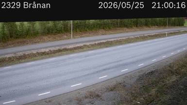 Vägkamera Brånan — väglag i Jämtland