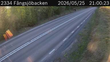 Vägkamera Fångsjöbacken — väglag i Västernorrland