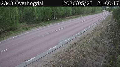 Vägkamera Överhogdal — väglag i Jämtland