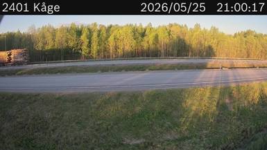 Vägkamera Kåge — väglag i Västerbotten