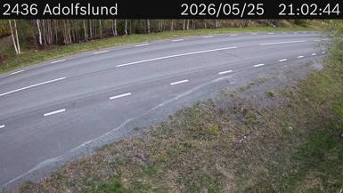 Vägkamera Adolfslund — väglag i Västerbotten