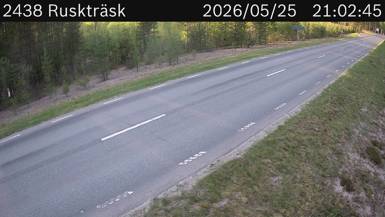 Vägkamera Ruskträsk — väglag i Västerbotten