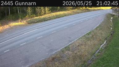Vägkamera Gunnarn — väglag i Västerbotten