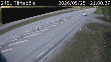 Vägkamera Täfteböle — väglag i Västerbotten