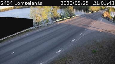 Vägkamera Lomselenäs — väglag i Västerbotten