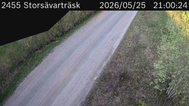 Vägkamera Storsävarträsk — väglag i Västerbotten