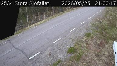 Vägkamera Stora Sjöfallet — väglag i Norrbotten
