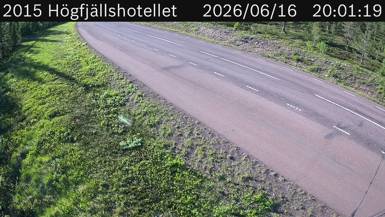 Vägkamera Högfjällshotellet — väglag i Dalarna